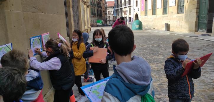 San Fermin Ikastola Iruñeko Alde Zaharra ezagutzeko irteera